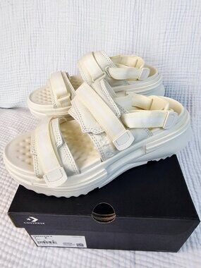 😍NWT😍 Converse Run Star Utility Sandal CX | Egret | Women's 8 / Men's 7